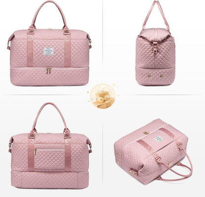 LOVEVOOK Reisetasche Damen Groß mit Schuhfach & Nassfach, wasserdicht, 48x23x34,5cm