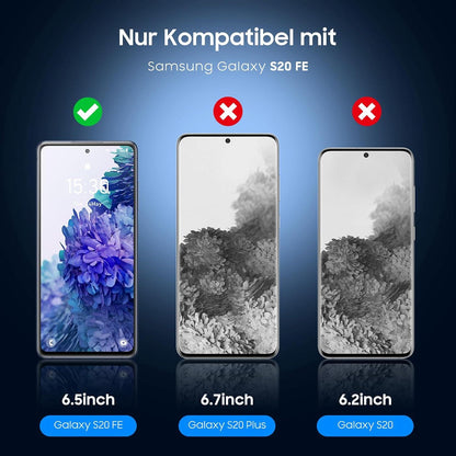 Panzer Schutzfolie Samsung Galaxy S20 FE 3er Set 9H Härte