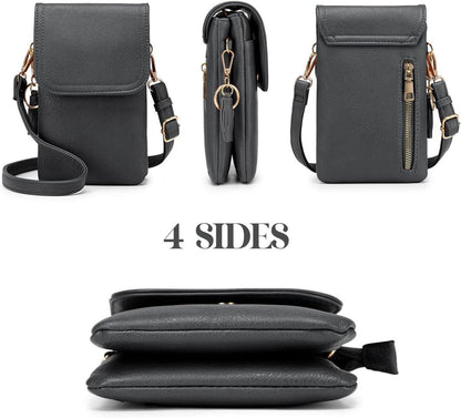 Kleine Handy Umhängetasche Damen Geldbörse Designer PU Leder