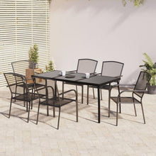 vidaXL Garten Essgruppe 5-TLG. Tisch 4 Stühle Anthrazit