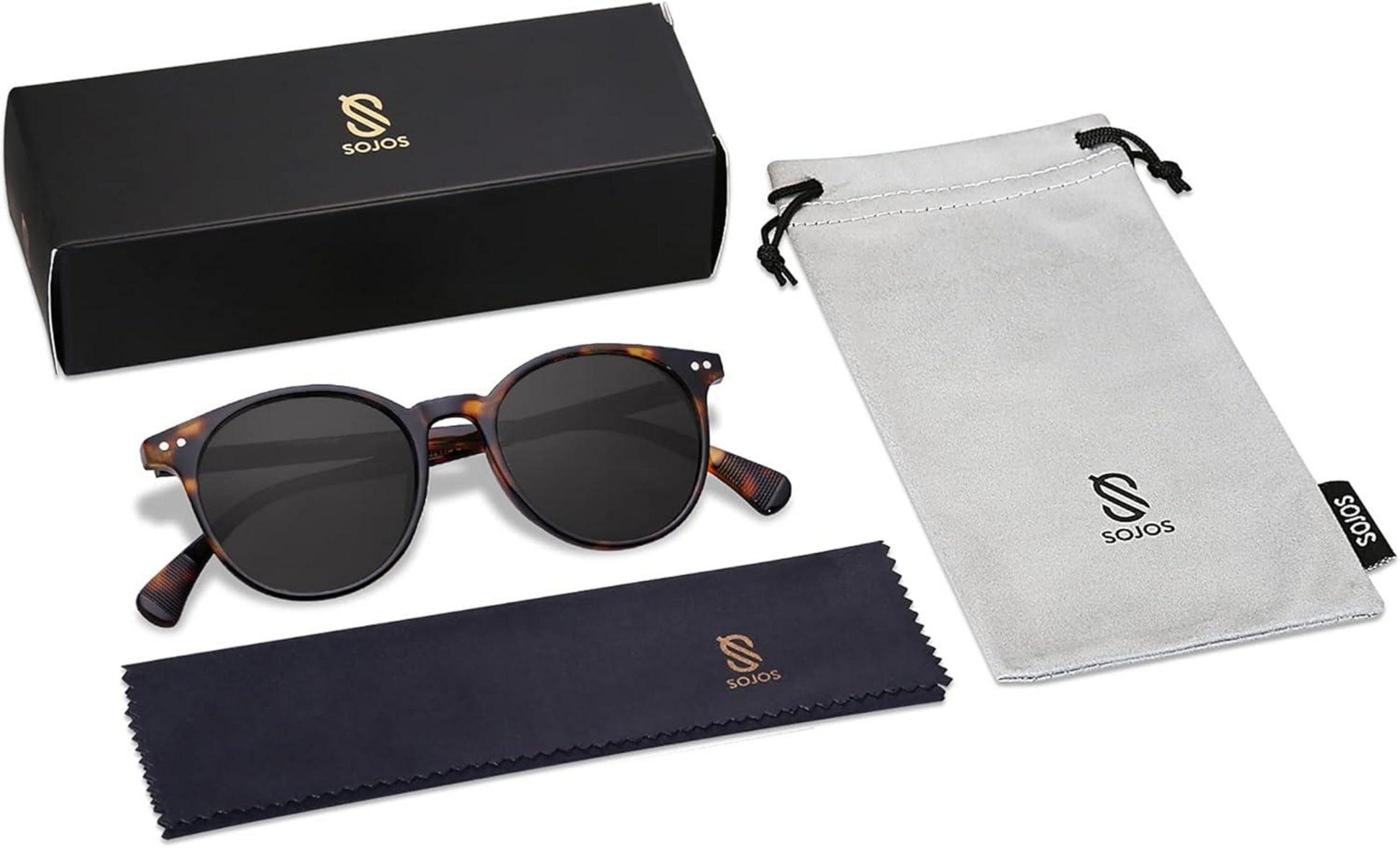 Polarisierte Runde Sonnenbrille Retro Vintage UV400 Schutz für schmale