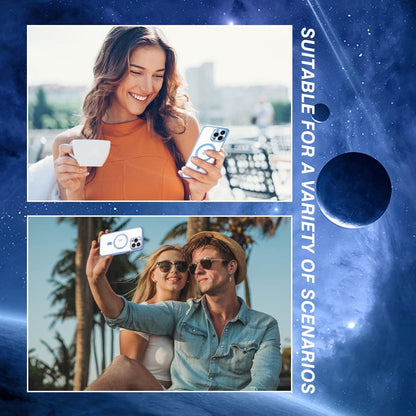 Klare Magnetische Handyhülle für iPhone 12 Pro Max Blau Schutzhülle