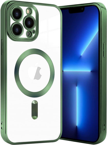 Transparente Magnetische iPhone 13 Pro Max Hülle mit Magsafe