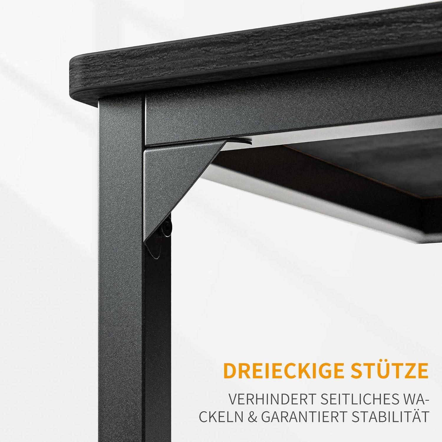 Kleiner CubiCubi Schreibtisch Industriedesign Schwarz 60x40x75 cm