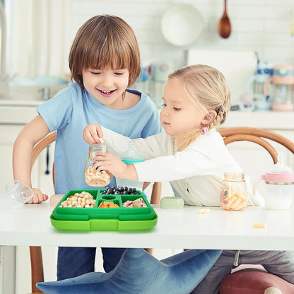 Brotdose mit Fächern Auslaufsicher Bento Lunchbox für Kinder