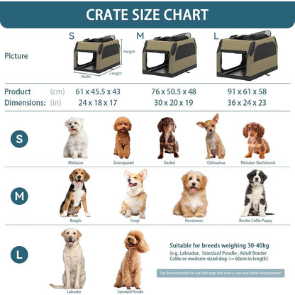 Faltbare Hundebox Auto – Grau, Verstellbar & Sicher