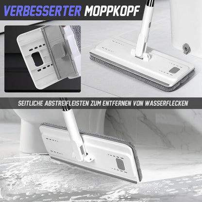 Masthome Wischmopp Set mit Eimer und 10 Mikrofaser