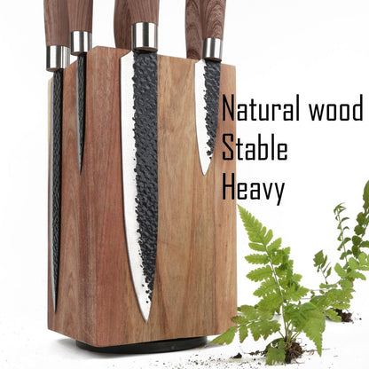 Magnetisches Messerregal aus Holz 360° drehbar Aufbewahrung Organizer