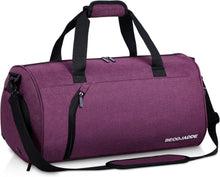 Sporttasche 35L mit Schuh- und Nassfach, wasserdicht, lila