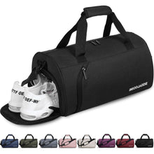 Sporttasche mit Schuhfach & Nassfach, 25L Schwarz