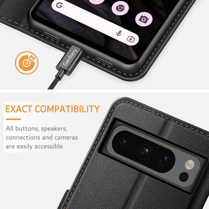 Leder Handyhülle für Google Pixel 8 Pro mit Kartenfächern & Standfunktion