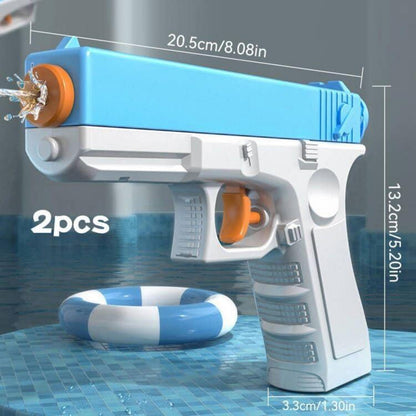 2er Pack Mini Wasserpistolen Set für Kinder Blau