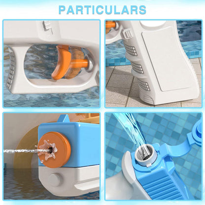 2er Set Mini Wasserpistolen für Kinder Wasserkampf Spielzeug Blau