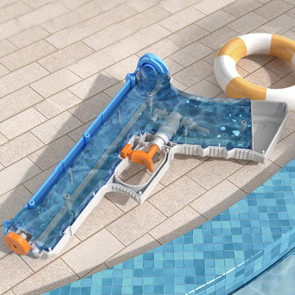 2er Mini Wasserpistolen Set für Kinder, Blau, Spritzpistole Kunststoff