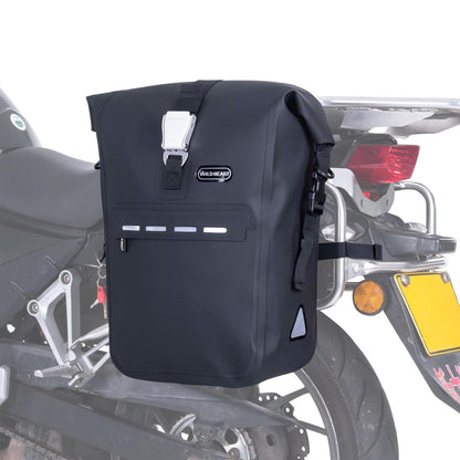 Wasserdichte Motorrad Gepäcktasche TPU Schnellverschluss 22-30L