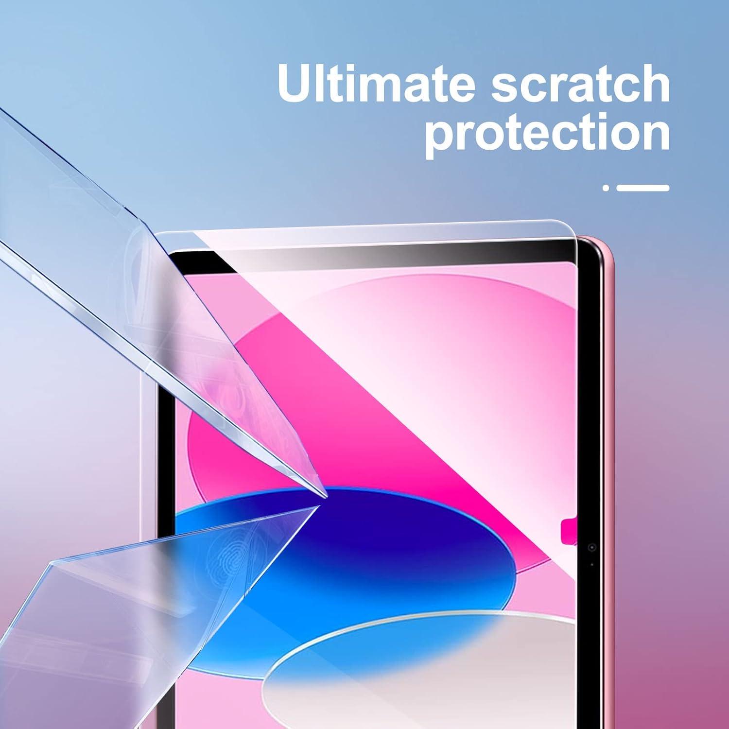 Schutzfolie für iPad 10. Generation 10,9 Zoll (2022), Panzer Schutz Glas, 9H Härte, Displayschutzfolie
