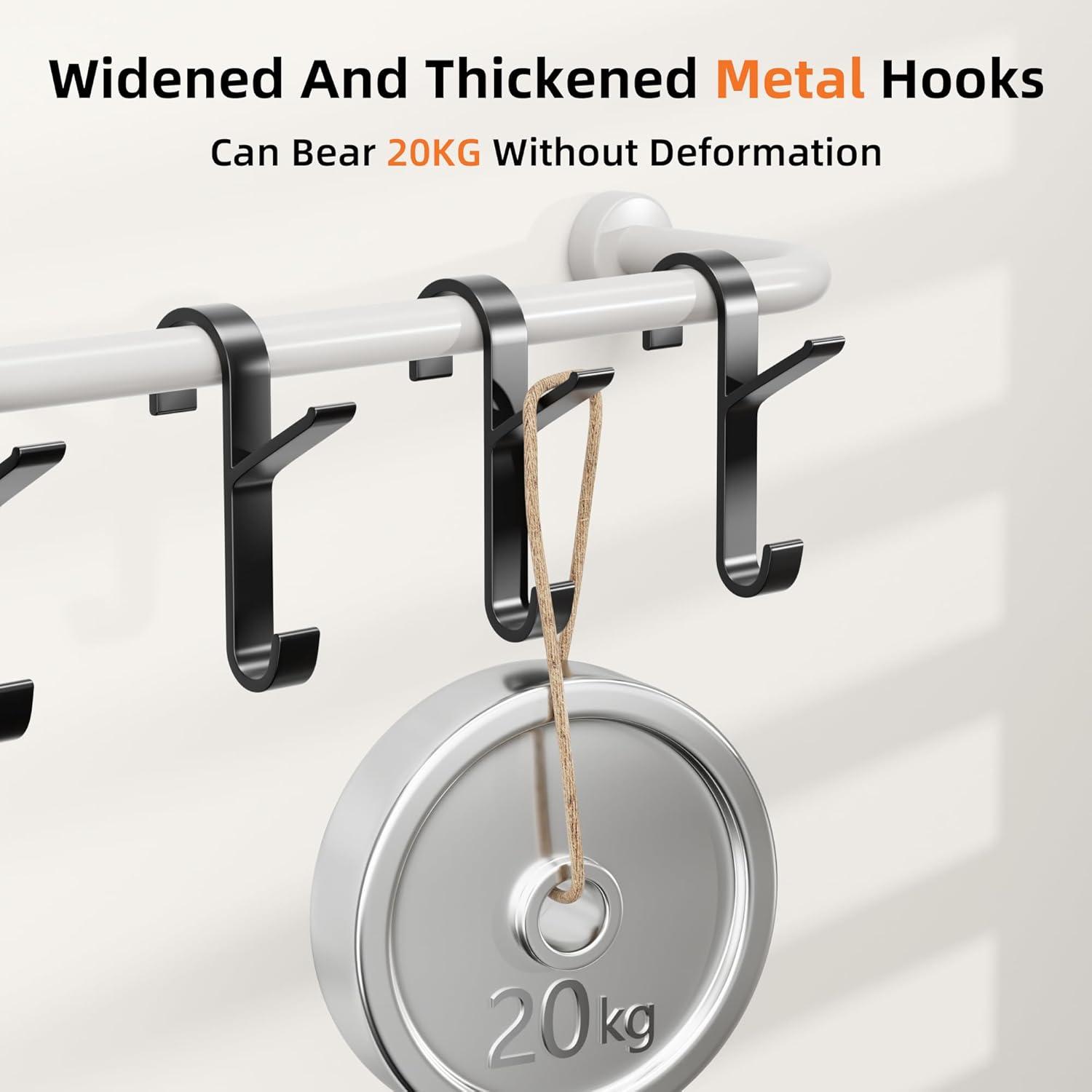Metall Haken für Rundheizkörper, Badezimmer Handtuchhaken 4er Set