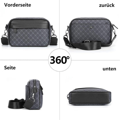 Herren Umhängetasche PU Leder Messenger Schultertasche