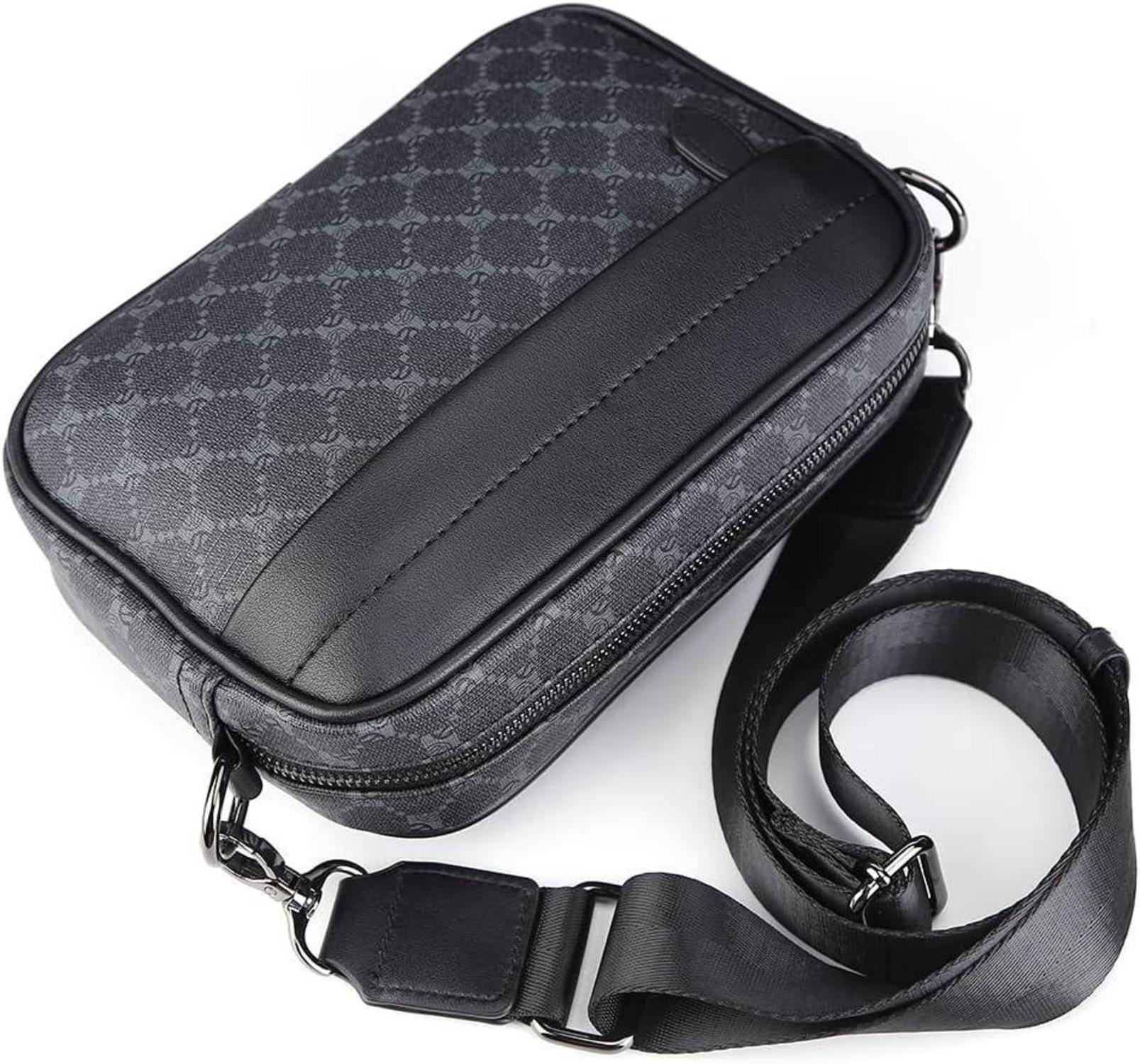 Herren Umhängetasche PU Leder Messenger Schultertasche 270 * 160 * 60mm