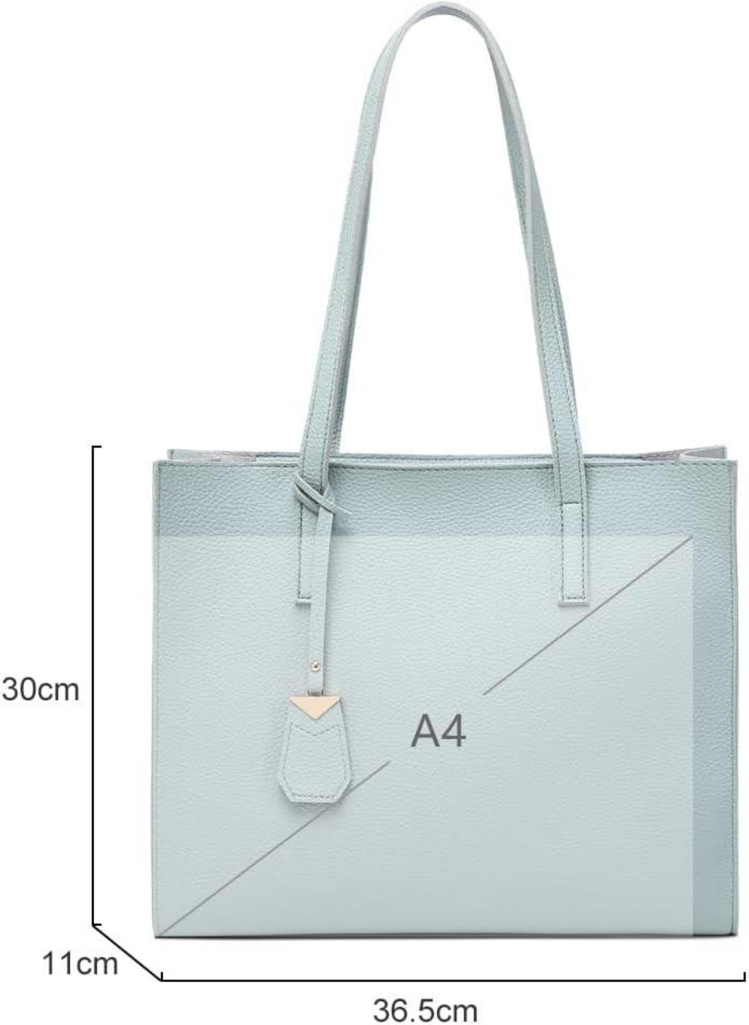 Moderne Modische Damen Handtasche Groß Schule Arbeit Freizeit Blau
