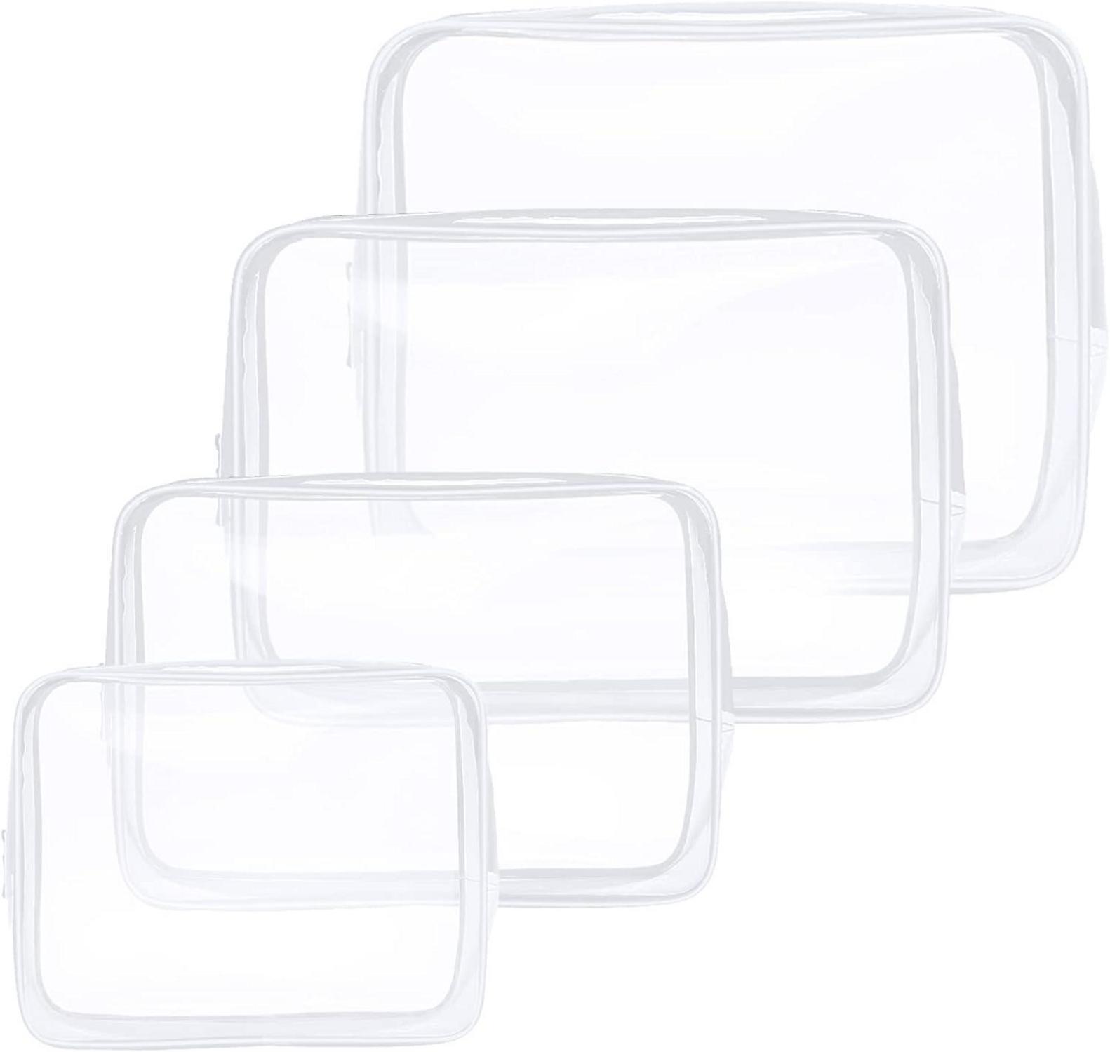 Transparente Kulturtaschen-Set für