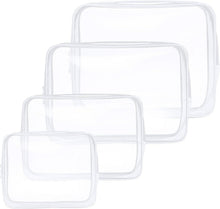 Transparente Kulturtaschen-Set für