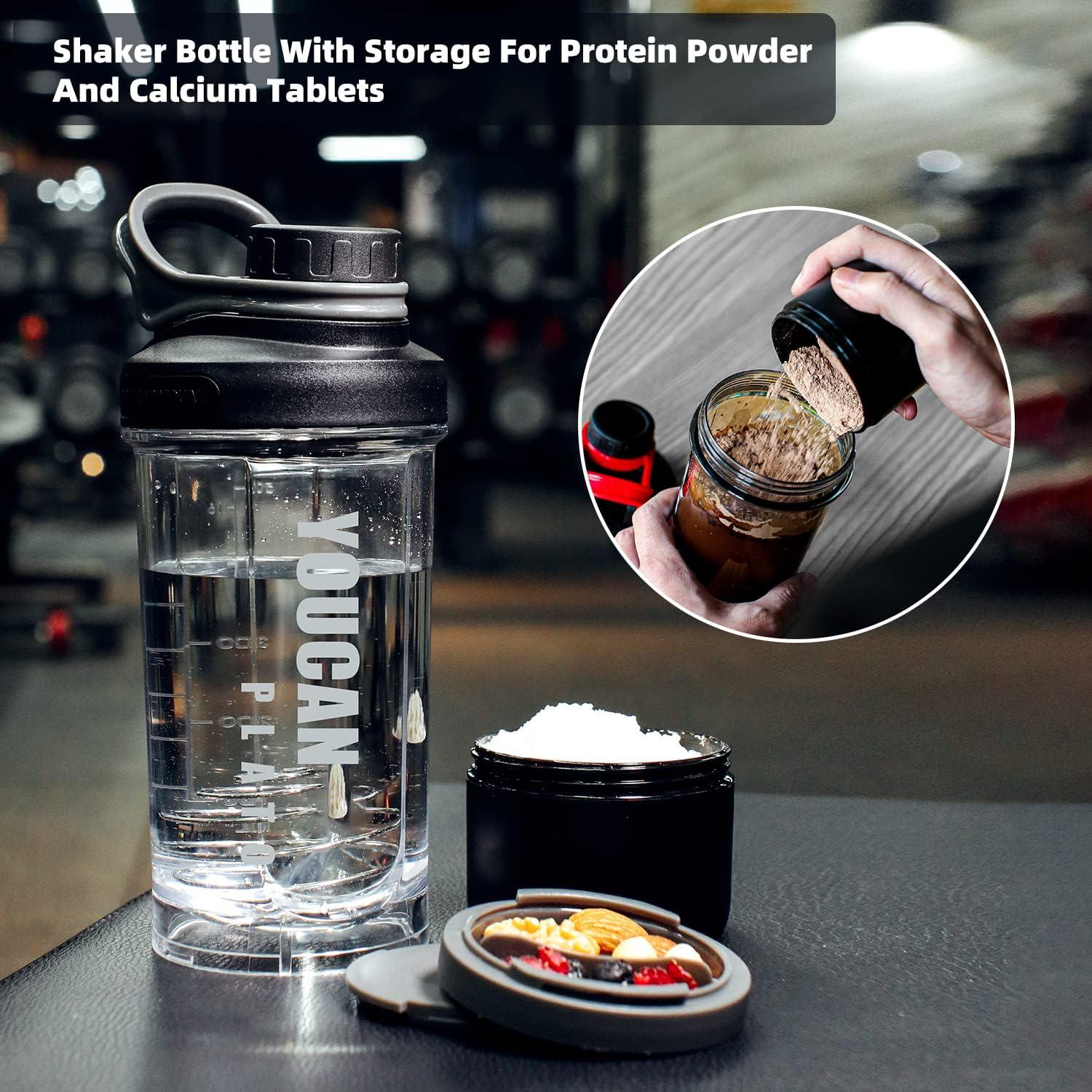 YOUCAN PLATO Shaker Proteinshake Tritan 620ML Schwarz