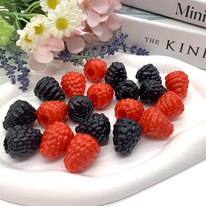 Simulation Himbeere PVC Obst Deko Kunstobst 20 Stück