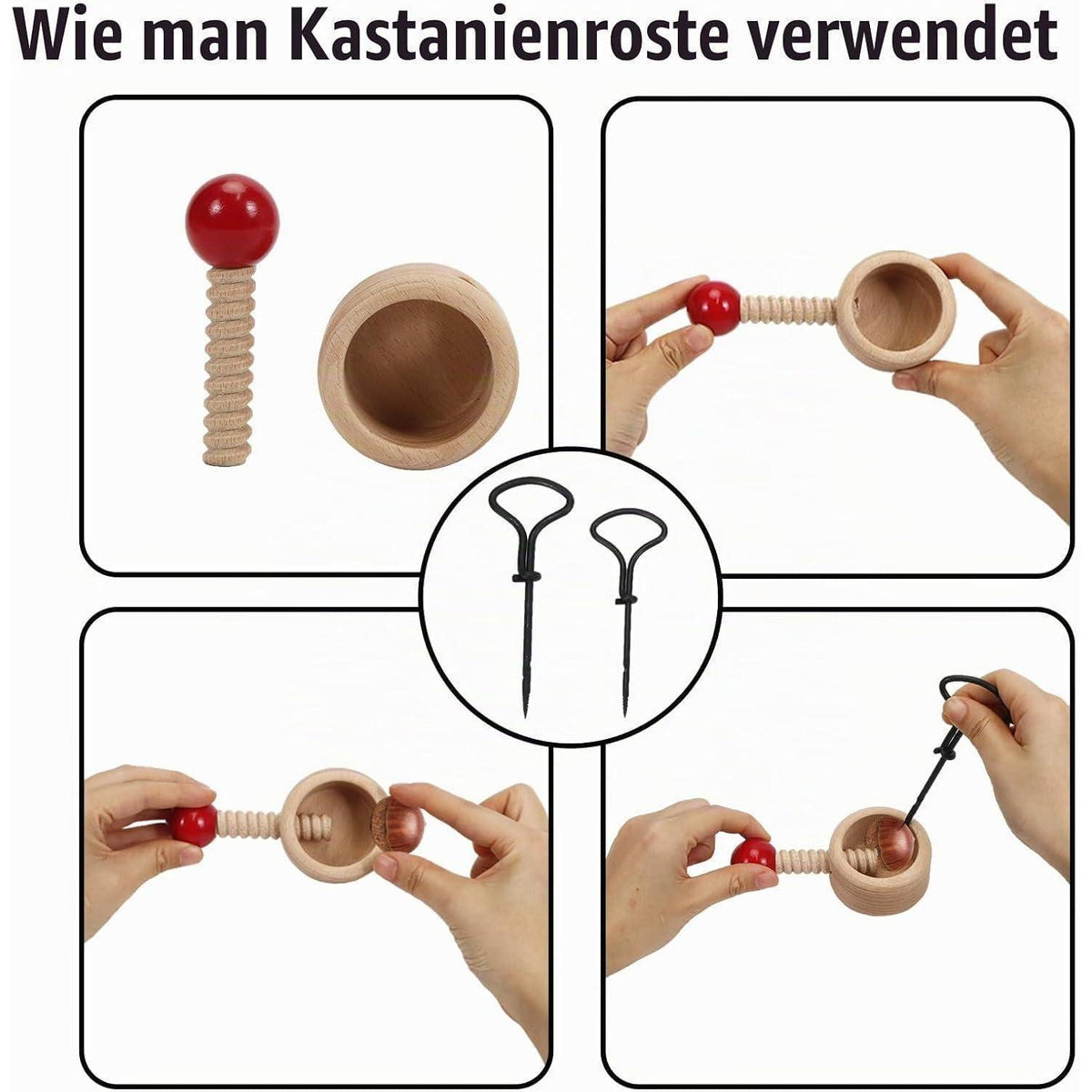 Kastanienbohrer Set 326-teilig – DIY Herbstbasteln für Kinder