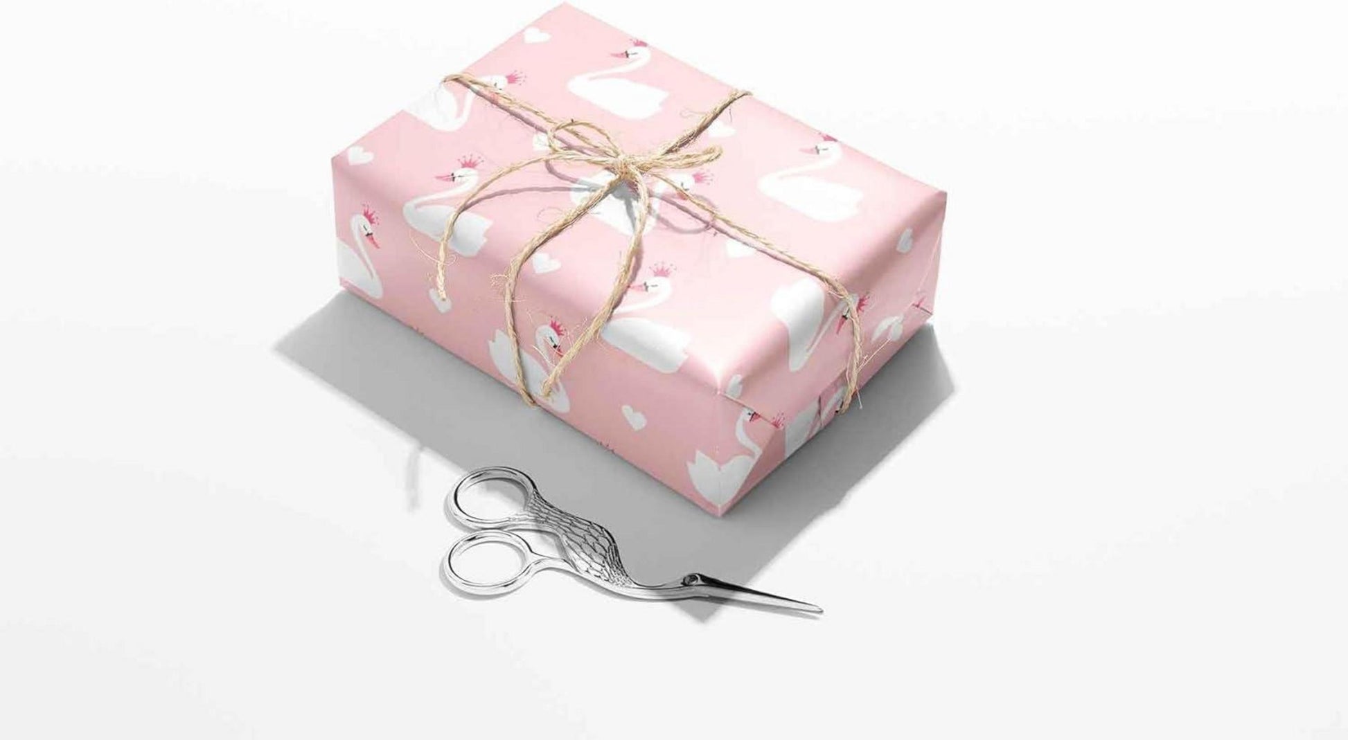 Moderne Geschenkpapier Set 3 Rollen Mädchen Ballett Schwan