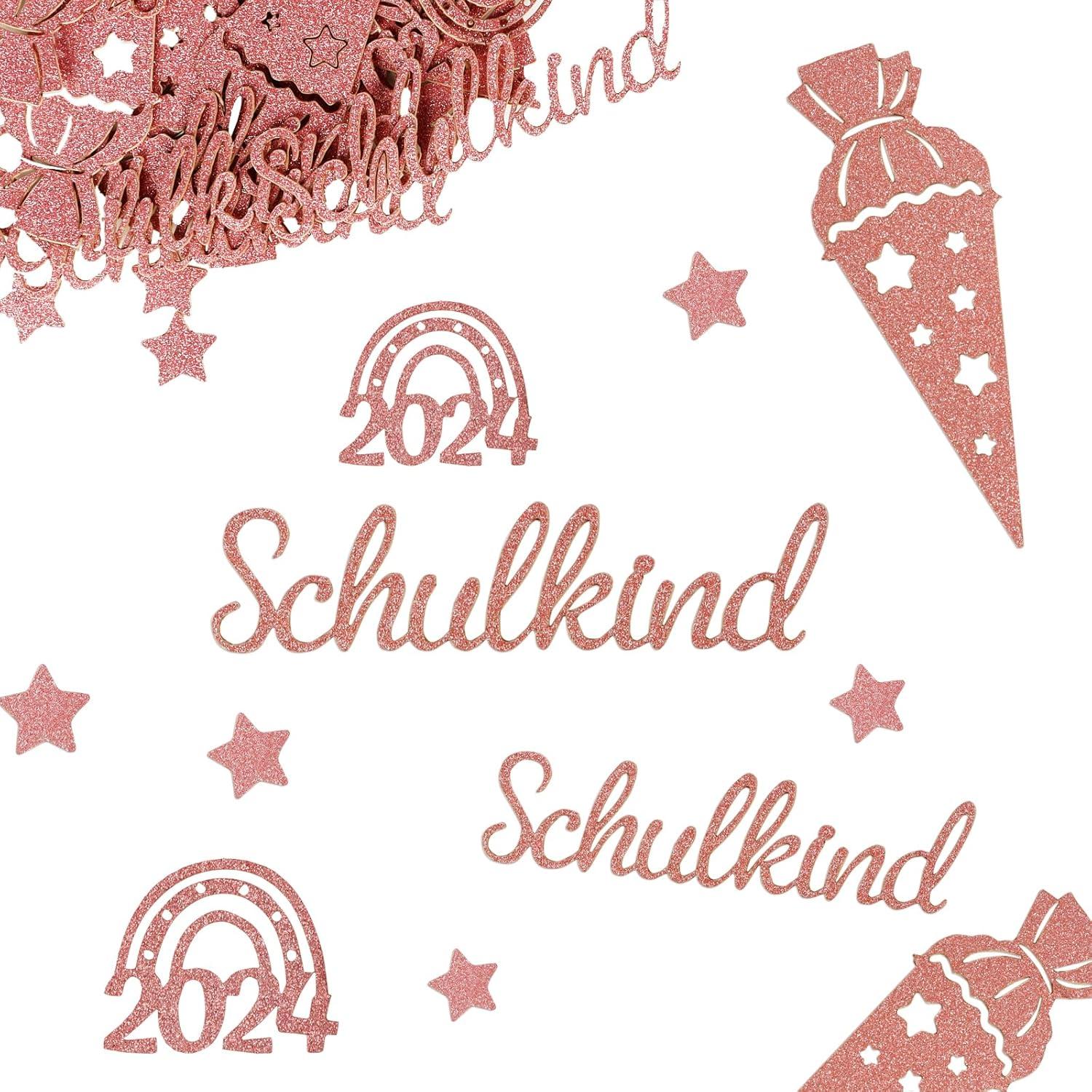 Konfetti Schulkind Glitzer Einschulung Streudeko Schultüte Mädchen
