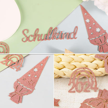 Konfetti Schulkind Glitzer Einschulung Streudeko Schultüte Mädchen