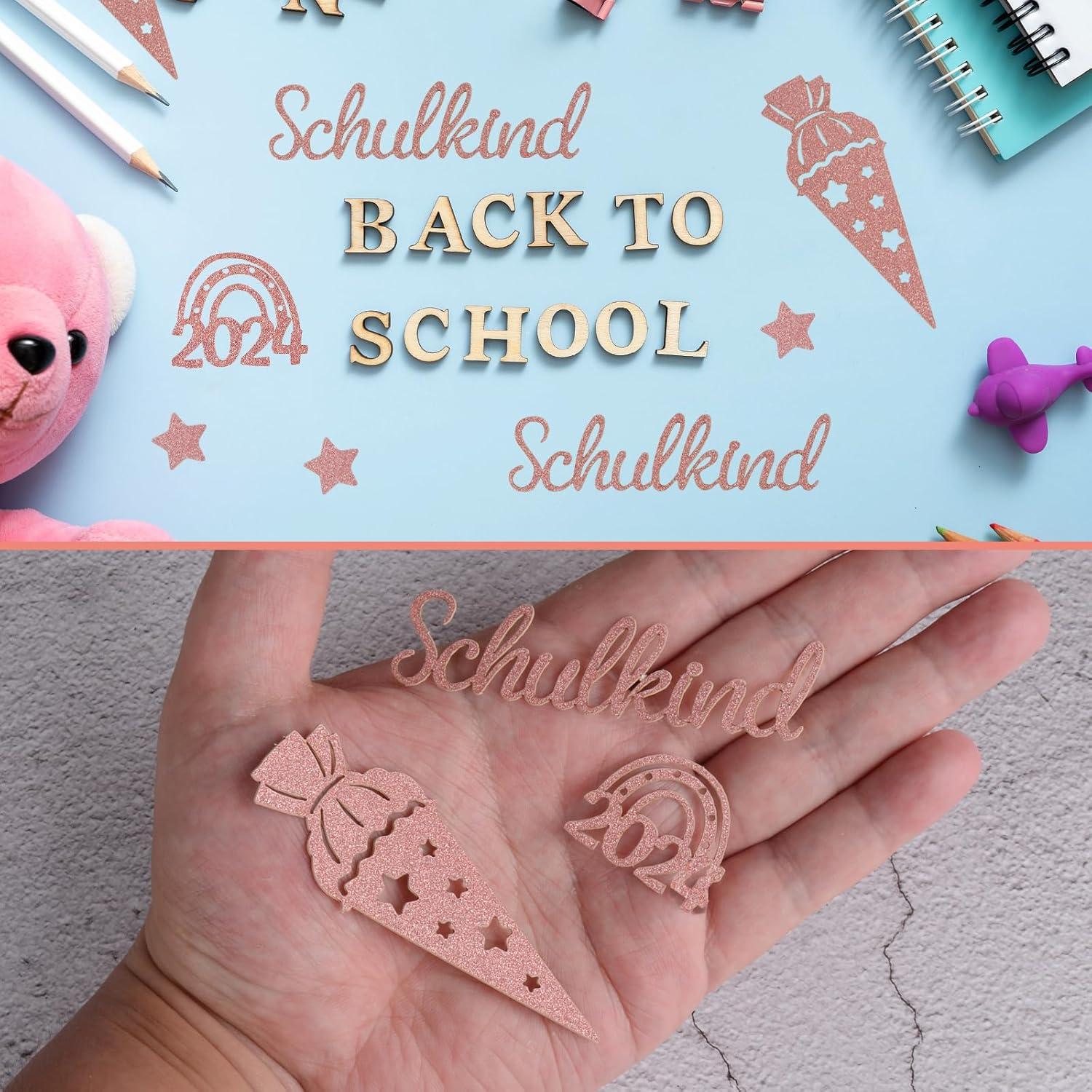 Konfetti Schulkind Einschulung Mädchen Jungen 50 Stück Rosegold