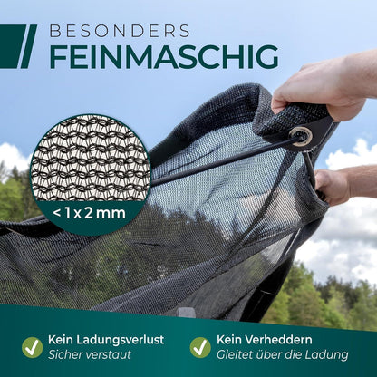 Feinmaschiges Anhängernetz 3x5m mit Gummizug – Ladungssicherung