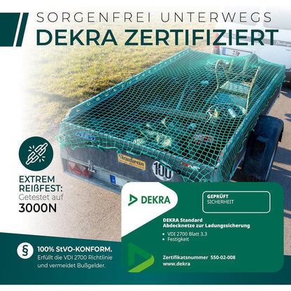 Anhängernetz 3,5x7m – DEKRA geprüft, reißfest & wetterfest