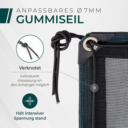 Feinmaschiges Anhängernetz 3,5x5m – Ladungssicherung mit Gummizug