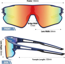 DUCO Kinder Sonnenbrille für Sport Jugendliche UV400 DK268