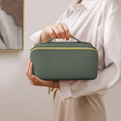 Reise Kosmetiktasche PU Leder Wasserdichter Make-up Organizer