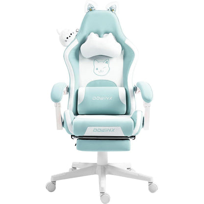 Dowinx Gaming Stuhl mit süßer Katze, ergonomisch, hohe