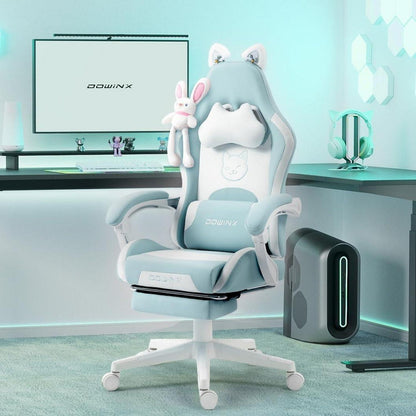 Dowinx Gaming Stuhl mit süßer Katze, ergonomisch, hohe