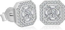 KRKC&CO S925 Silber Herren Ohrringe Iced Out Zirkonia 9mm