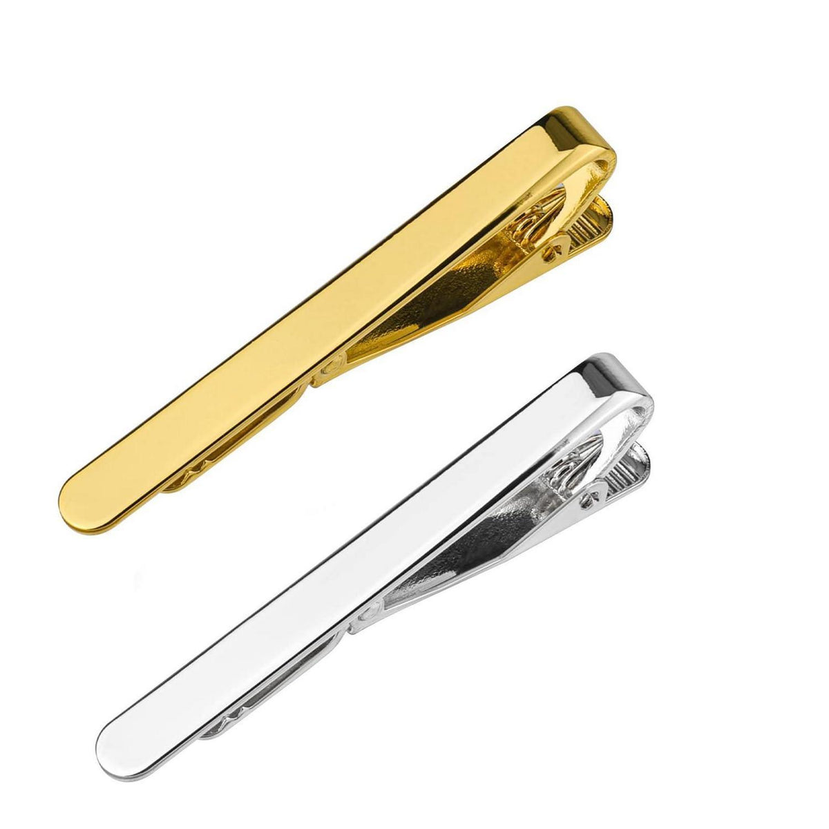 2x Krawattenklammer Set Herren – Silber & Gold | Geschenkidee