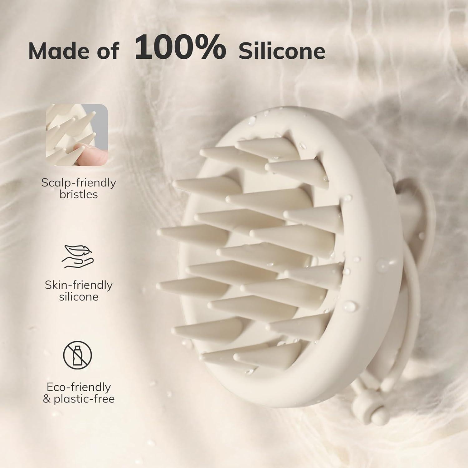 Kopfhaut Massagebürste Silikon Shampoo Bürste Peeling