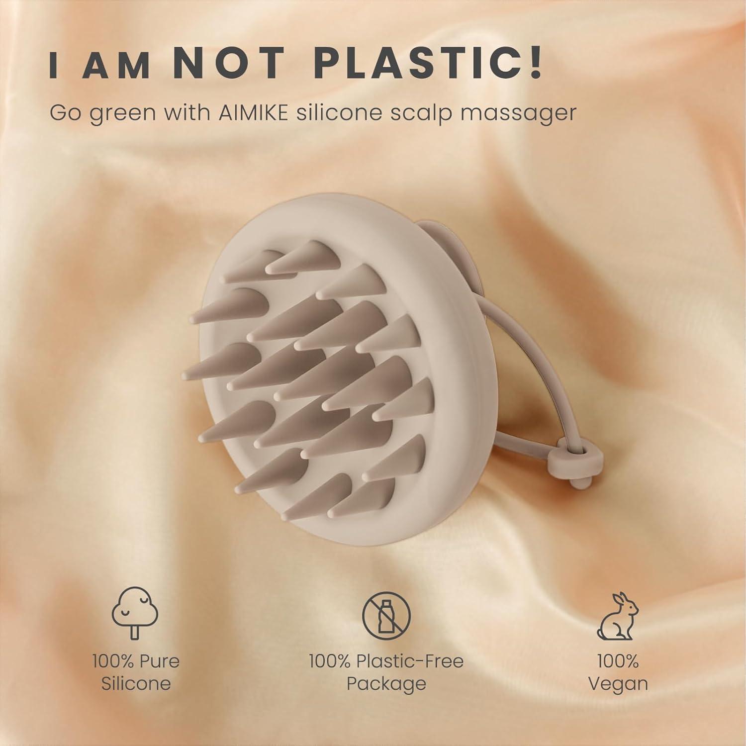 Silikon Kopfhaut Massagebürste Shampoo Bürste für