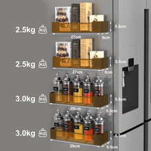 Golden Bell Magnetisches Gewürzregal für Kühlschrank - Ohne