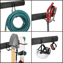 Sinoer Garage Wandregal mit 9 verstellbaren Haken - 48 Zoll