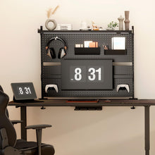 LED Schreibtisch Stecktafel mit Dual Monitor Ständer & RGB Beleuchtung