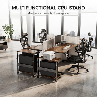 Höhenverstellbarer ATX-Gehäuse CPU Tower Ständer mit Rollen