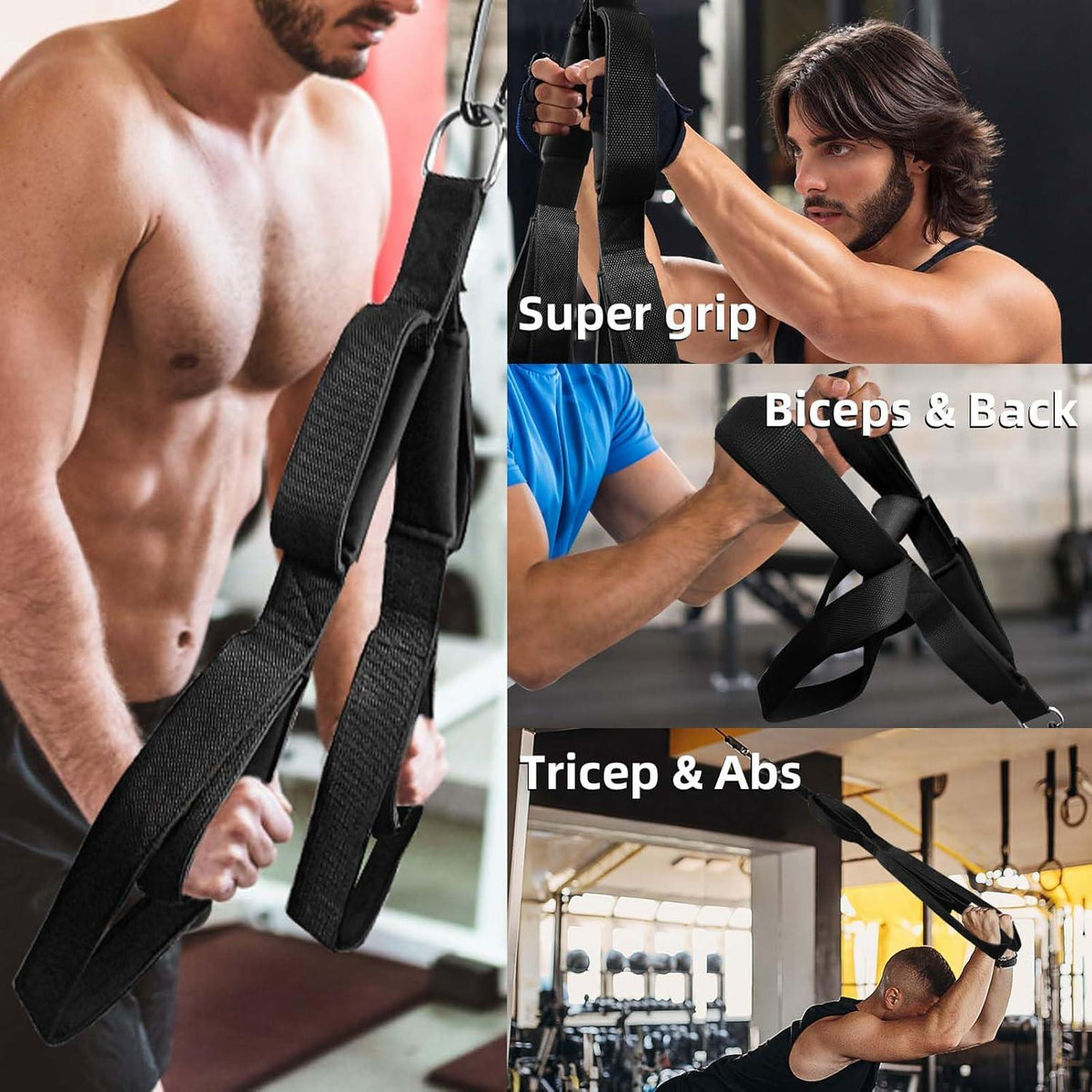 Trizepsseil Latzug Seil Griffe Fitness Zubehör Bizeps Bodybuilding