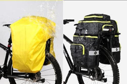 Fahrradtasche 3-in-1 Multifunction wasserdicht Hohe Kapazität Grün